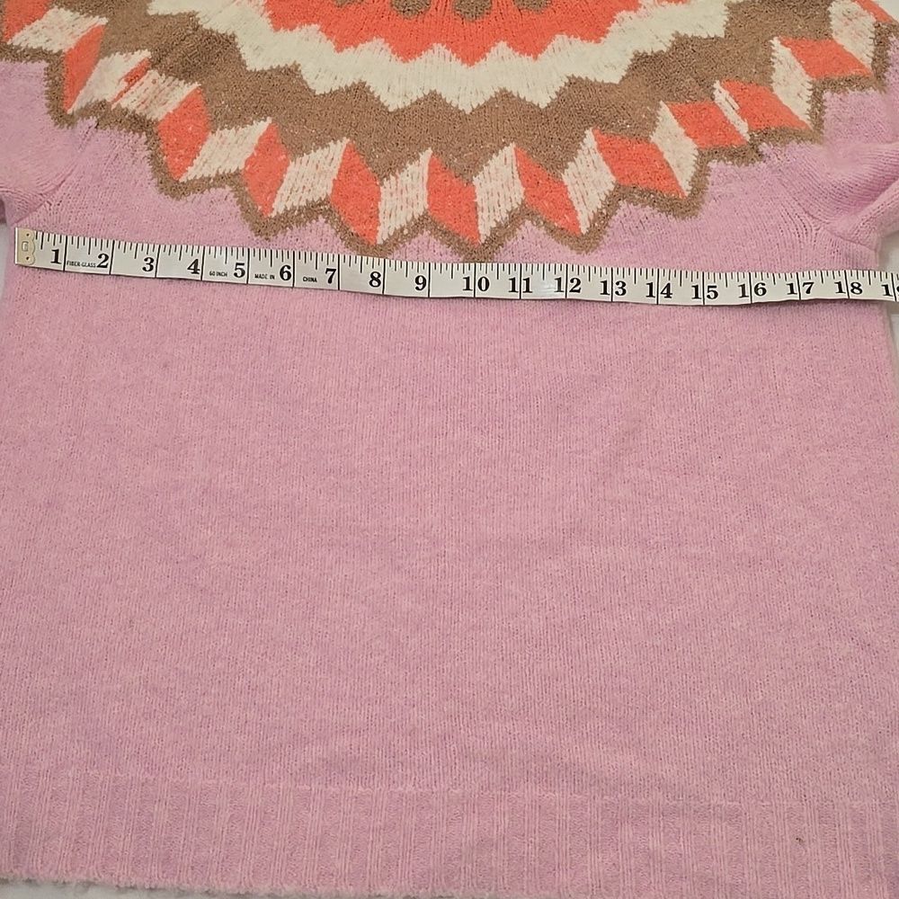 JCREW pink fair isle sweater S - Picture 4 of 7